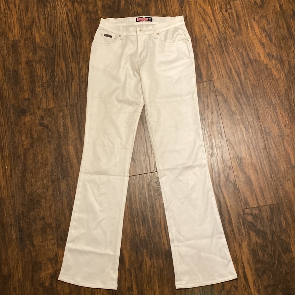 White pants American flavor bubblegum USA 2000s pants vintage y2k